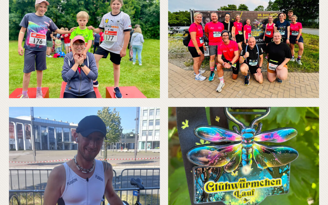 25.06.2025 | Fit2Runner in Lette, dem Glühwürmchenlauf und dem Münster City Triathlon